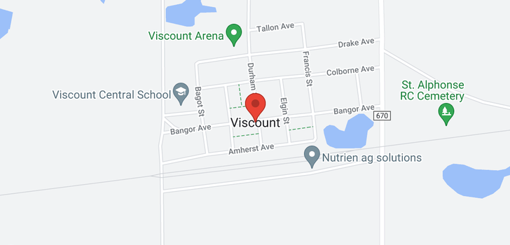 map of Viscount- Udell 150.39 Acres